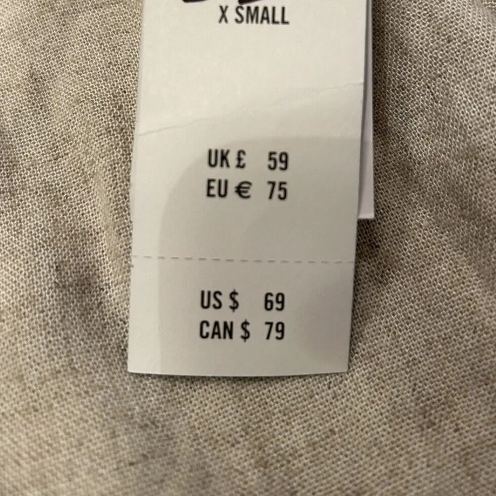 SOLD//  NEW/NWT! Abercrombie & Fitch Puff Sleeve Linen Dress ~ Size XS - Picture 8 of 11